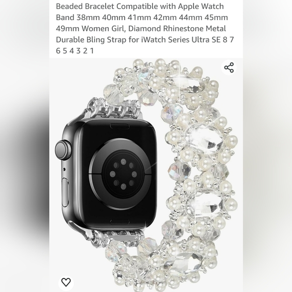 ZSMJ Bling Band ☆ size Medium ☆ iWatch Series Ultra 8,7,6,5,4,3,2,1 ☆ Bling Stra - Picture 7 of 13